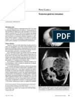 Teratoma Gástrico Inmaduro: OTA Linica