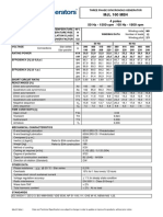 Three-phase synchronous generator specs