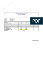 Determinación de la sal en muestras de suelo para obra de urbanización