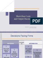 Short-Run Costs and Output Decisions: Prepared By: Fernando Quijano and Yvonn Quijano