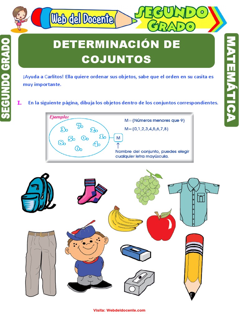 Determinación de Conjuntos para Segundo Grado de Primaria | PDF