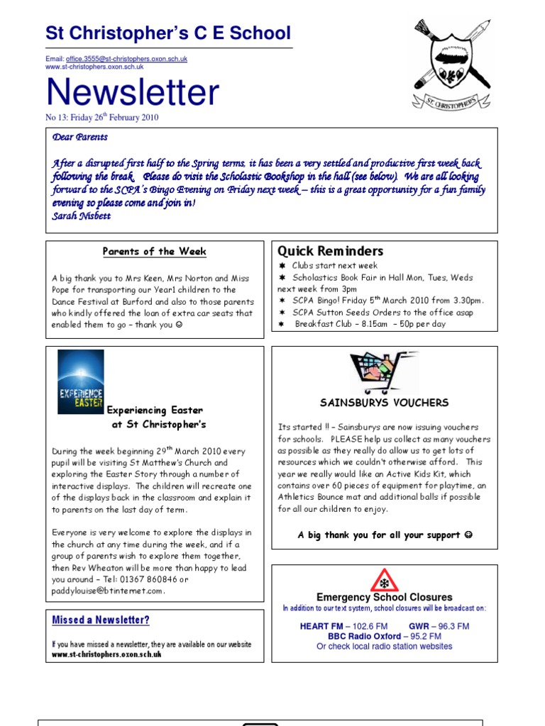 Newsletter 26 February 2010 | PDF | Potato Chip | Pudding