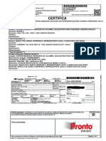 Notificación judicial de protección al consumidor entregada