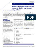 Process Failure Modes and Effects Analysis (PFMEA) : A Structured Approach For Quality Improvement in The Metal Forming Industry