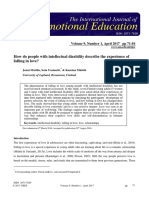 How Do People With Intellectual Disability Describe The Experience of Falling in Love?