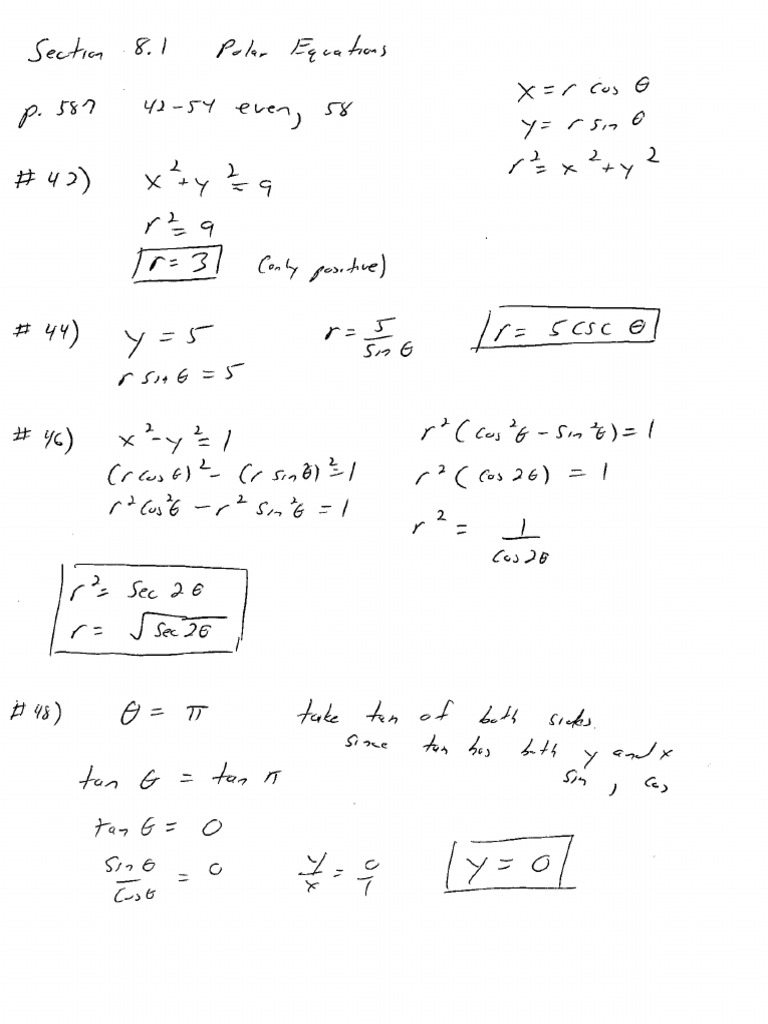Answer Key - Section 8 | PDF