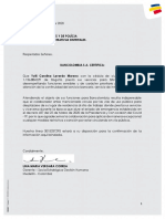 Carta Certificado de Movilidad