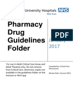 2017 Critical Care Pharmacy Drug Guideline Folder PDF