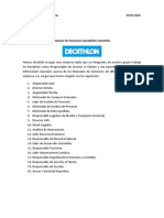 Manual de Funciones Decathlon Colombia