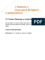 21 Frases Famosas e Inspiradoras para Designers e Publicitários