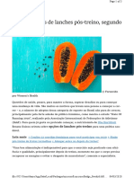 Veja 10 Opções de Lanches Pós Treino Segundo Nutricionista