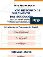 Aula 2 e 3 _ Surgimento das Ciencias sociais.pptx