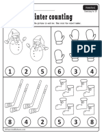 Winter Counting Worksheets Preschool