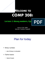 Introduction to Binary Numbers and Python Basics