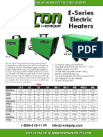 E-Series Electric Heaters: E1.5 E9 40E/60E