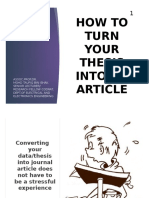 How To Turn Your Thesis Into An Article - MTI - V2