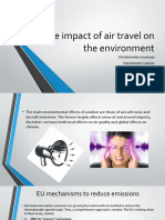 The Impact of Air Travel On The Environment