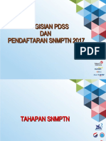 Presentasi Pengisian PDSS Dan Pendaftaran SNMPTN 2017 1