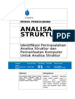 Modul Analisa Struktur 2 (TM1)