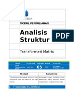 Modul Analisa Struktur 2 (TM5) - Transformasi Matrix