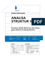 Modul Analisa Struktur 2 (TM13) - Balok Menerus