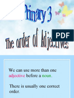 P3 - The Order of Adjectives