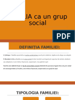 FAMILIA Ca Un Grup Social