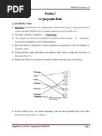 Cryptographic Hash: MODULE 2 (Chapter 2)