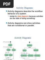 Activity Diagrams: Activity Diagrams Describe The Workflow Behavior of A System