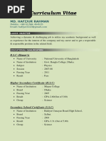 Standard Bio-Data PDF