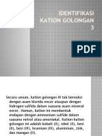 Identifikasi Kation Golongan 3