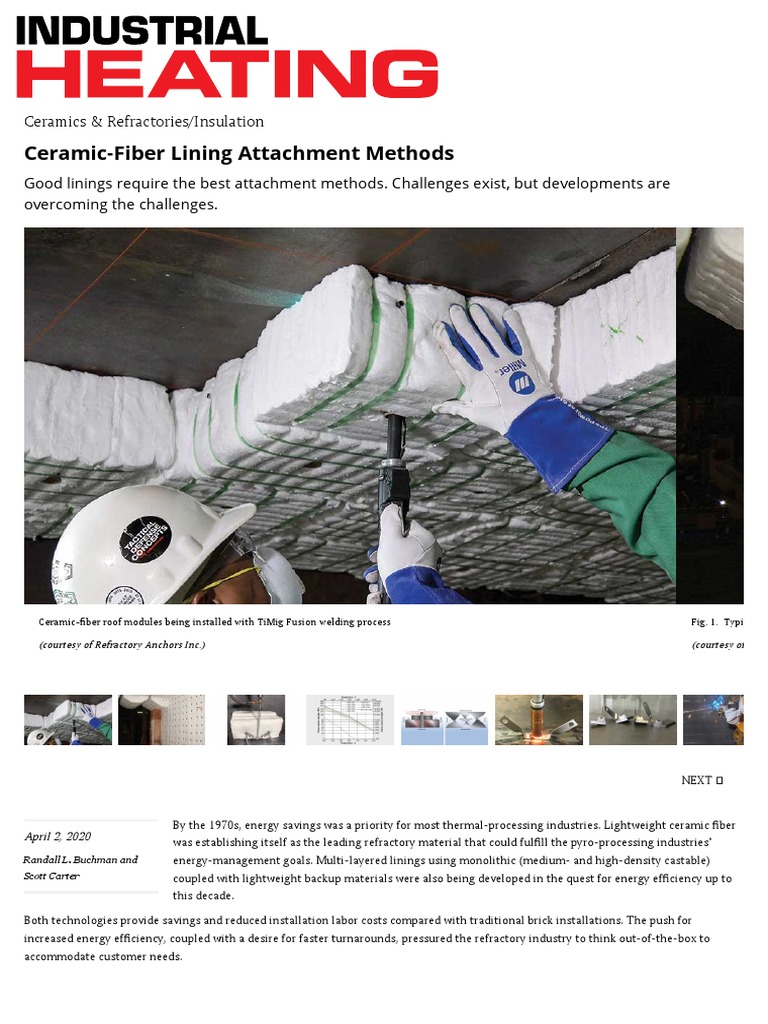 Ceramic-Fiber Lining Attachment Methods - 2020-04-02 - Industrial ...