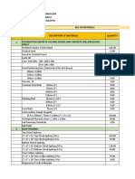 Residential Bungalow Bill of Materials