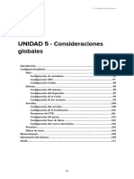 UNIDAD 5 - Consideraciones Globales: Índice