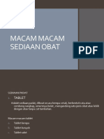 Macam Macam Sediaan Obat