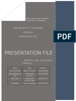 Presentation File: Introduction To Computing