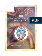 AMTI GEMS Sub Junior Level 3 (Middle School Classes) From The Mathematics Teacher NSEJS RMO INMO IMO Olympiad Foundation PDF