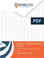 Aula 00 - Compreensão e Interpretação de Textos - Direção Concursos PDF