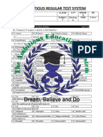 Bio Grip Test Chapter 1,2,3 Review Test