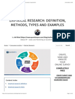 Empirical Research: Definition, Methods, Types and Examples - QuestionPro