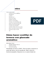 Costillar de ternera con glaseado aromático