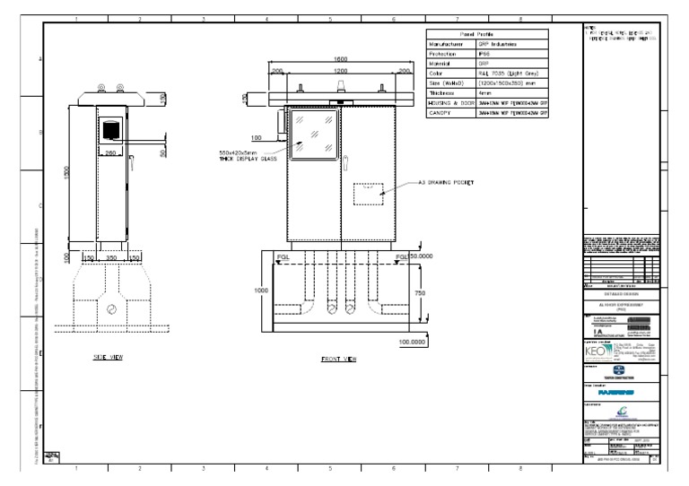 Service Cabinet Type A DWG Details | PDF