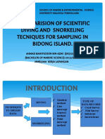 A Comparison of Diving and Snorkeling Techniques For Sampling in Bidong Island