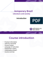 Contemporary Brazil: Literature and Society