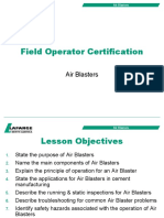 Field Operator Certification: Air Blasters