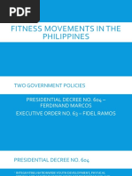 Fitness Movements in The Philippines