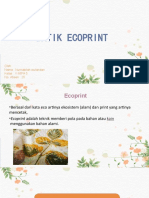 Teknik Batik Ecoprint