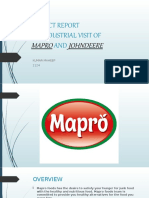 Project Report On Industrial Visit of AND: Mapro Johndeere