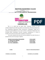 Sree Vidyanikethan Engineering College: Certificate