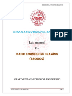 B.E.D Lab Manual on Basic Engineering Drawing